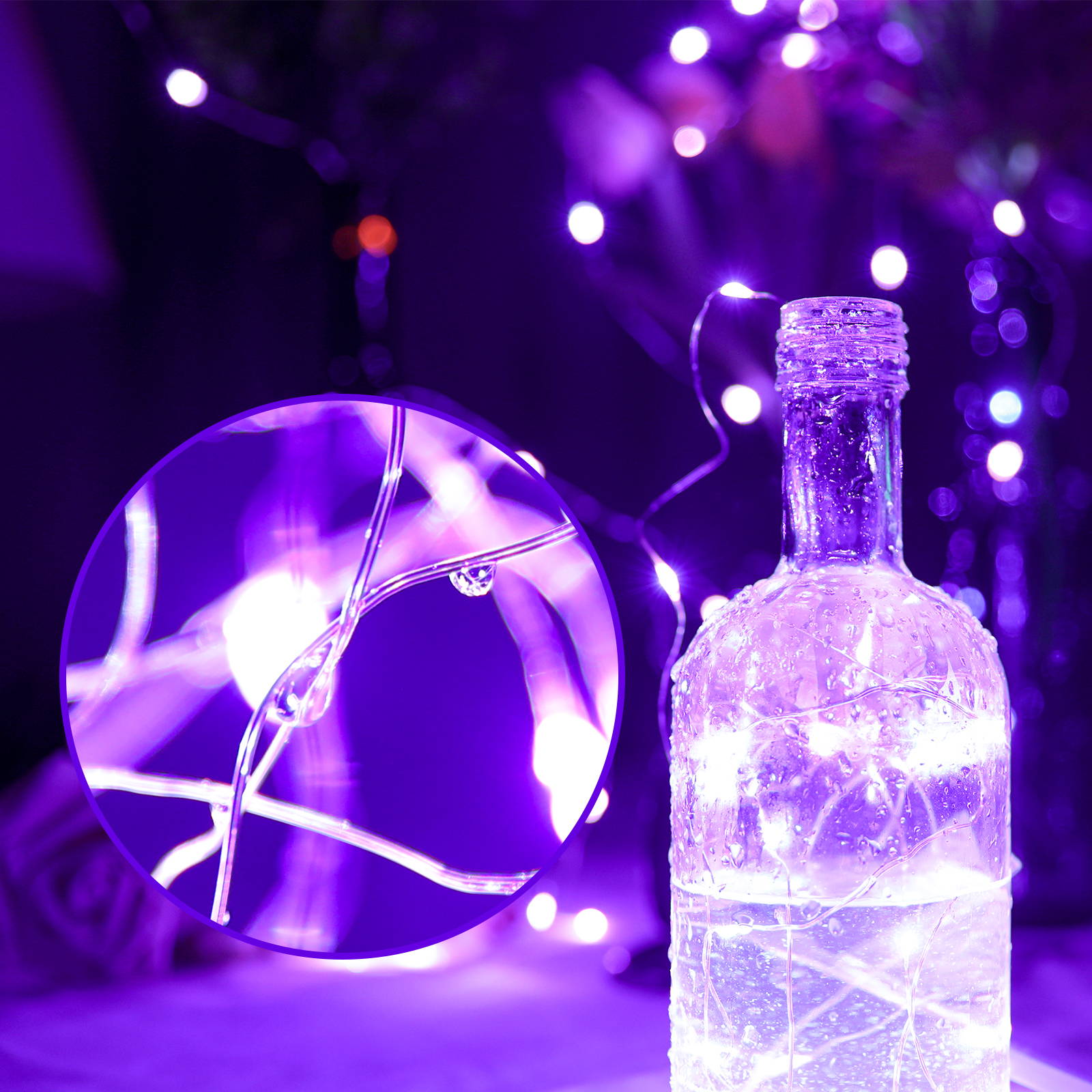 Lilac fairy lights on sale